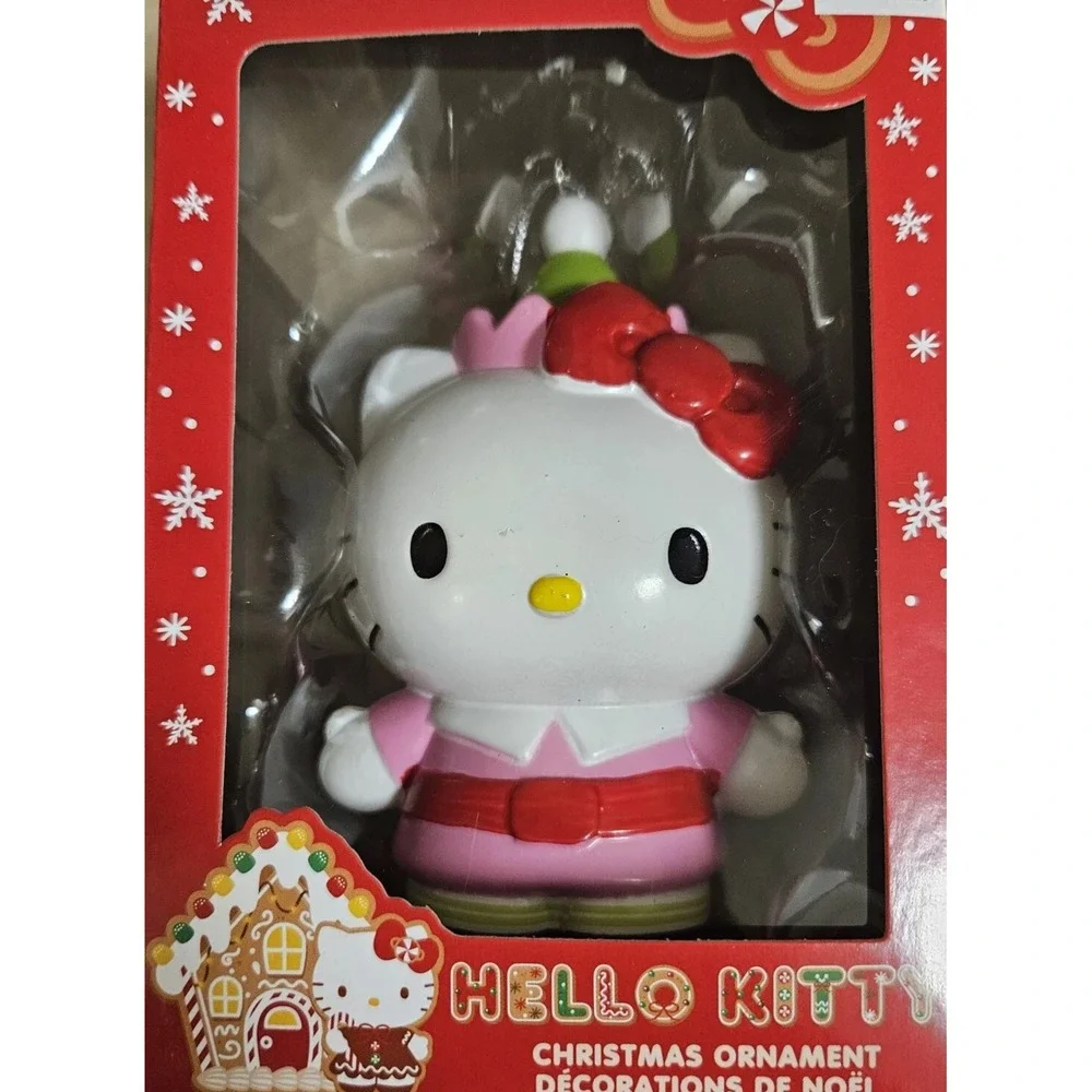 Hello Kitty Christmas Ornament Elf Holiday Decor,‎ Xmas Tree Decoration, New